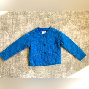 Old Navy size M (8) girl’s chambray quilted jacket in excellent condition, $10